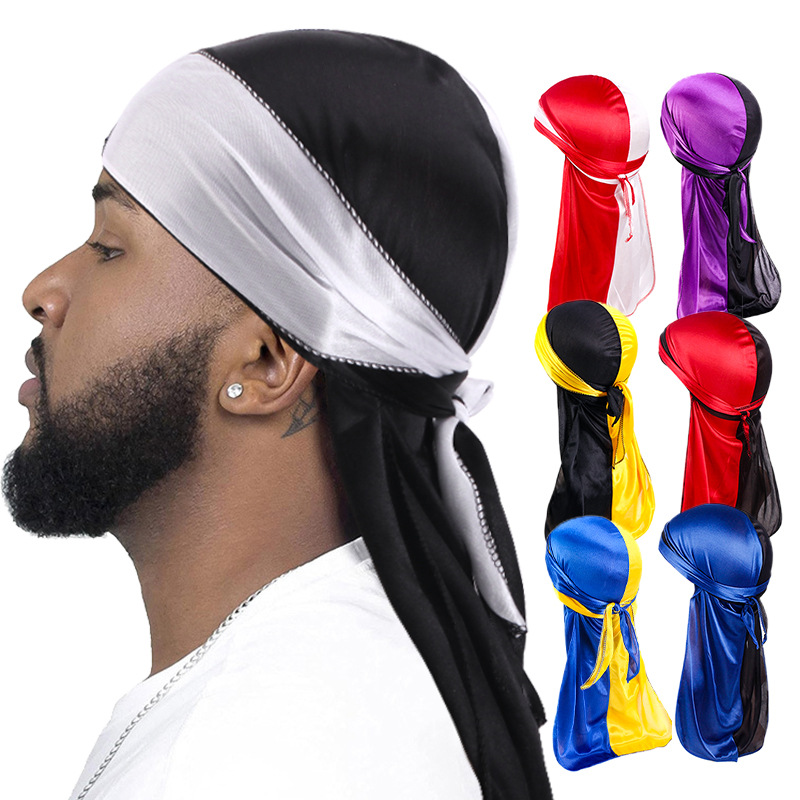 Bandana Doo Rag - Nouveau couvre-chef soyeux Durag à longue