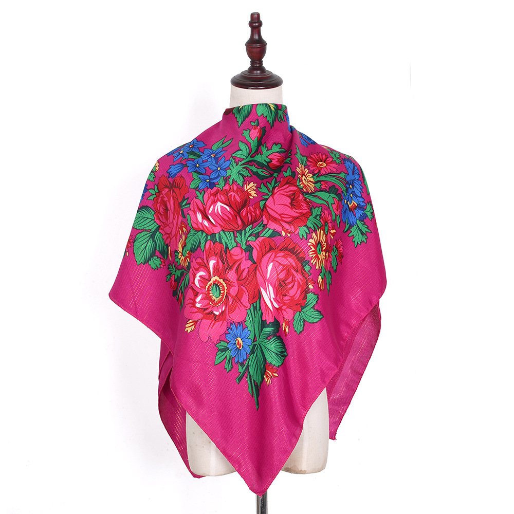 Bandana Cotton - Foulard Carré Russe en Fil localité