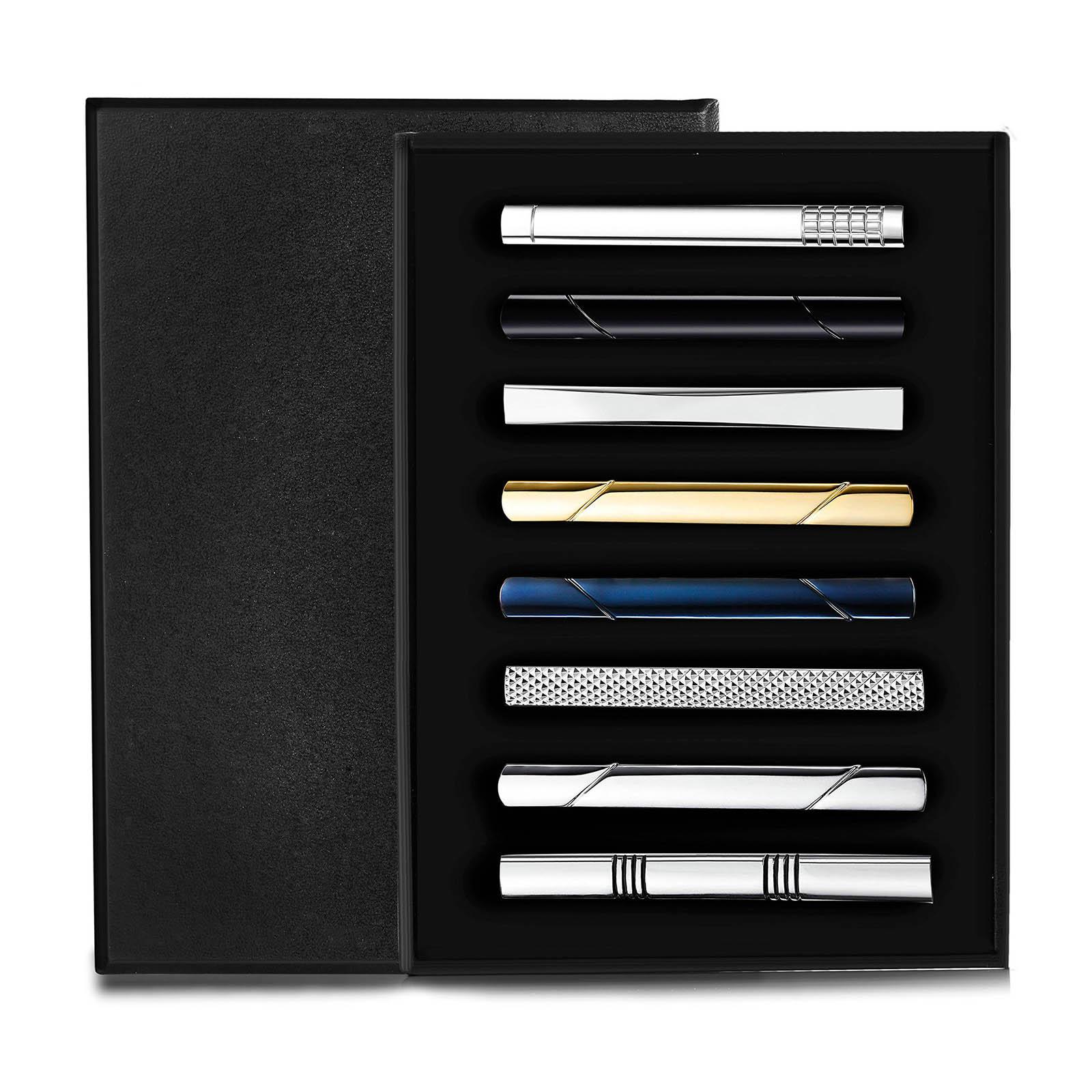 Lot de 8 pinces à cravate univ - Tie Bar Set Gift avis et prix