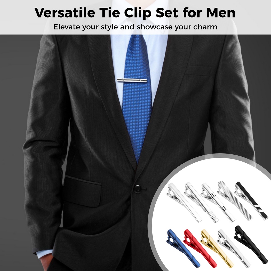 Lot de 10 pinces à cravate pou - Tie Bar Set Gift avis et prix