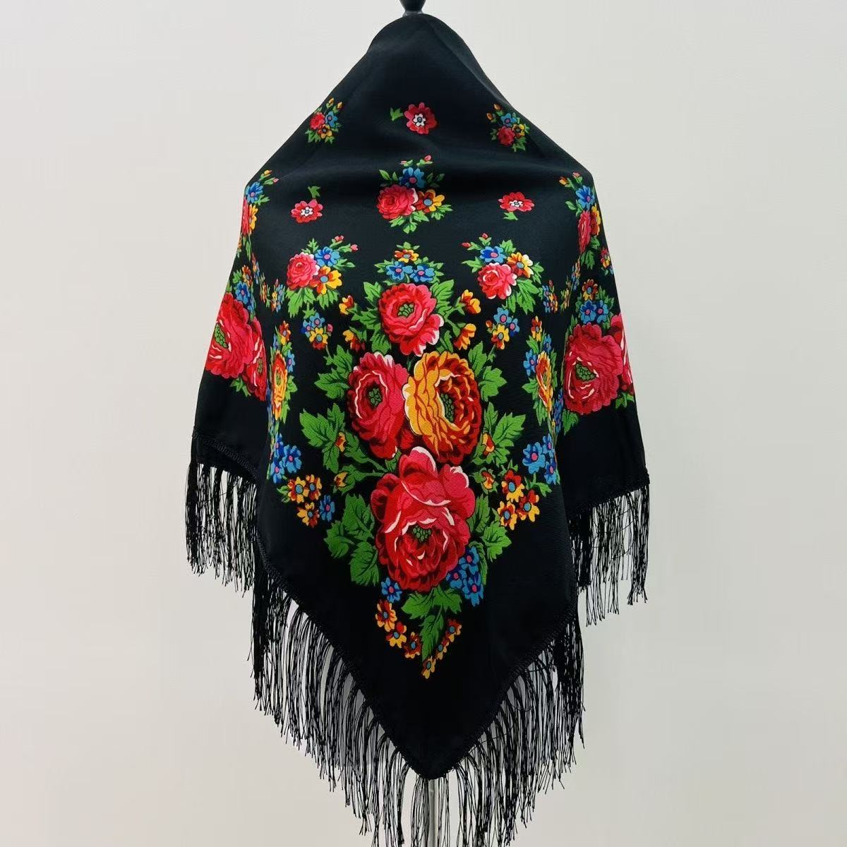 120*120 cm luxe Floral russe N - Bandana Cotton avis et prix