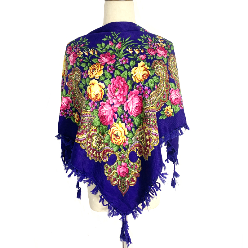 90*90 cm femmes russe Floral c - Bandana Cotton avis et prix
